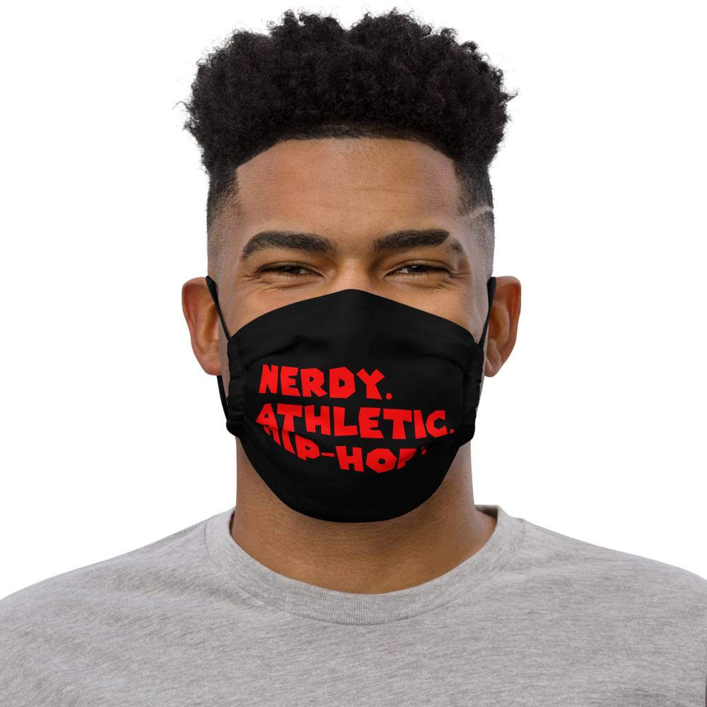 Nerdy. Athletic. Hip-Hop! Premium face mask