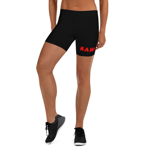 Queen's 'N.A.H!' Compression Shorts (Black)