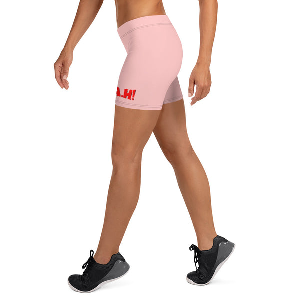 Queen's 'N.A.H!' Compression Shorts (Pink)