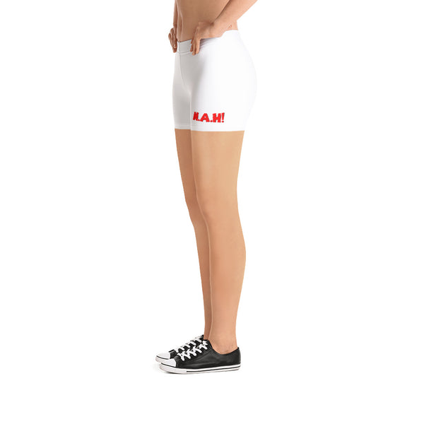 Queen's 'N.A.H!' Compression Shorts (White)