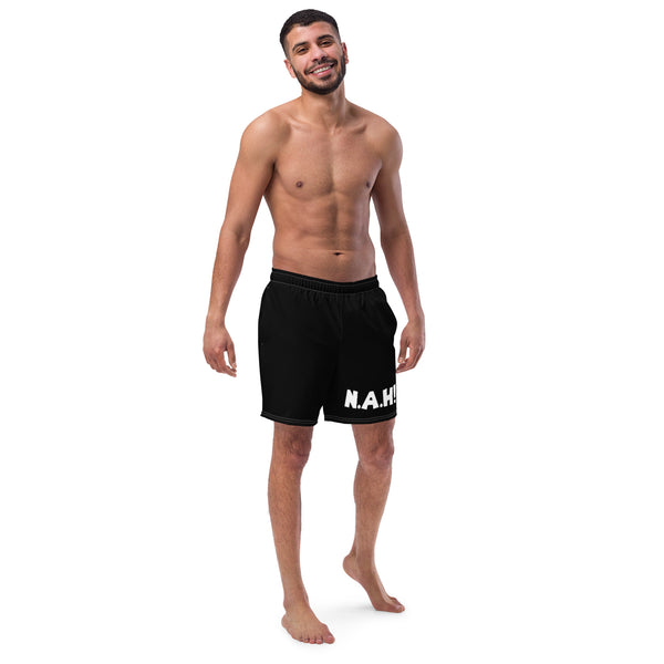 King's 'N.A.H!' Swim Trunks (Black)