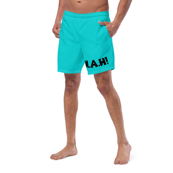 King's 'N.A.H!' Swim Trunks (Turquoise)