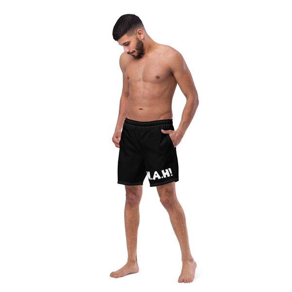 King's 'N.A.H!' Swim Trunks (Black)