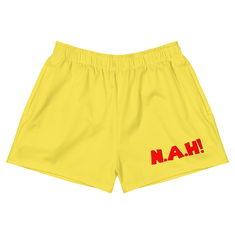 Queen's 'N.A.H!' Athletic Shorts (Yellow)