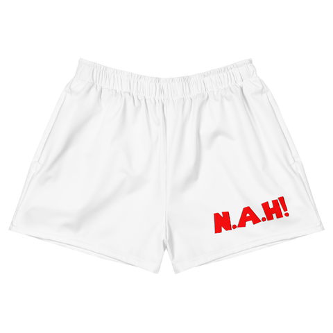 Queen's 'N.A.H!' Athletic Shorts (White)