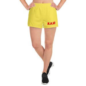 Queen's 'N.A.H!' Athletic Shorts (Yellow)