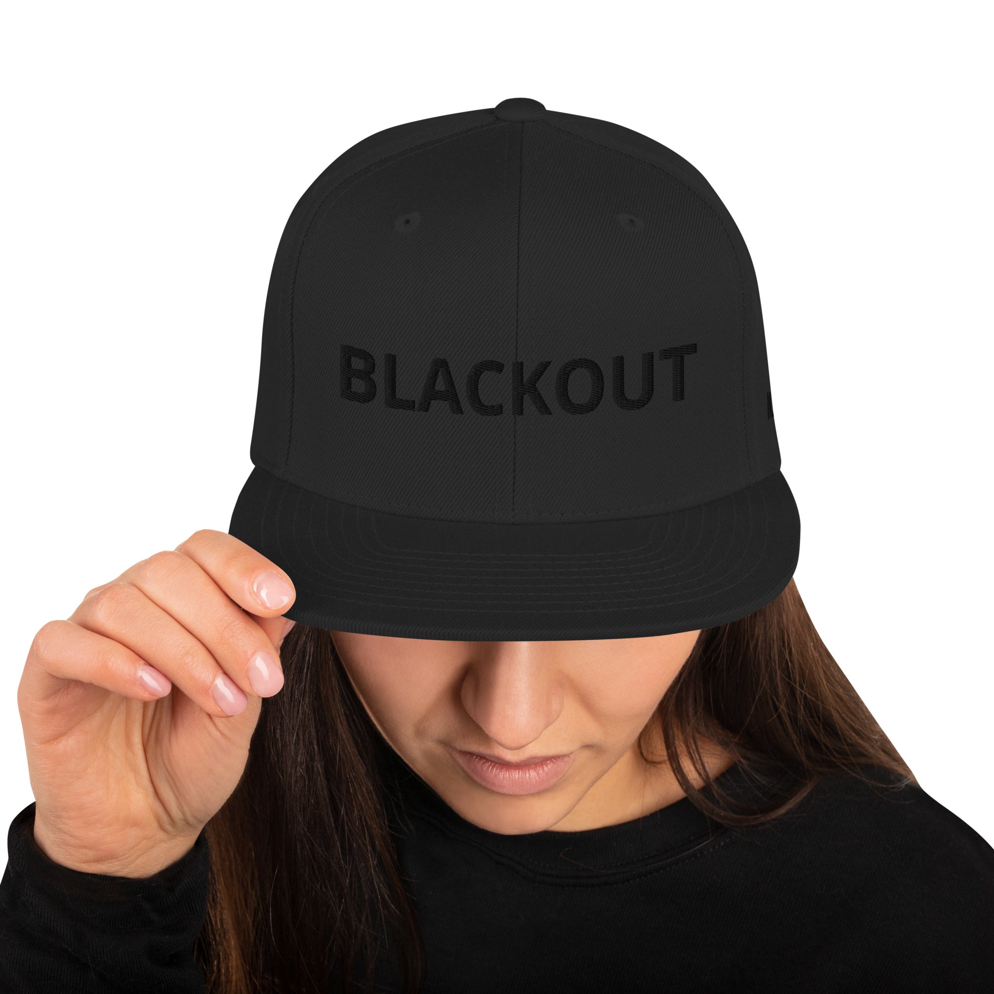 Snapback 'Blackout' Hat