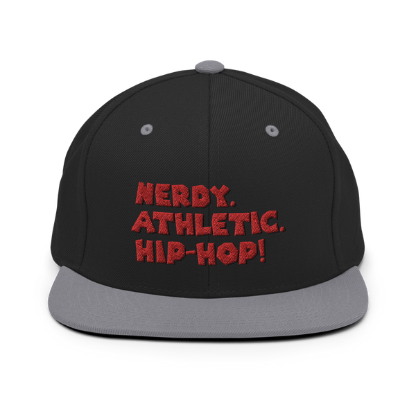 Nerdy. Athletic. Hip-Hop! Classic snapback Black/Silver