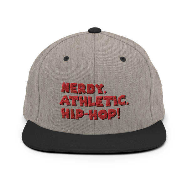 Nerdy. Athletic. Hip-Hop! Classic snapback Heather/Black