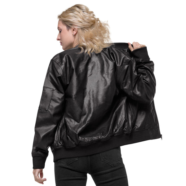 Queen's 'N.A.H!' Leather Bomber Jacket