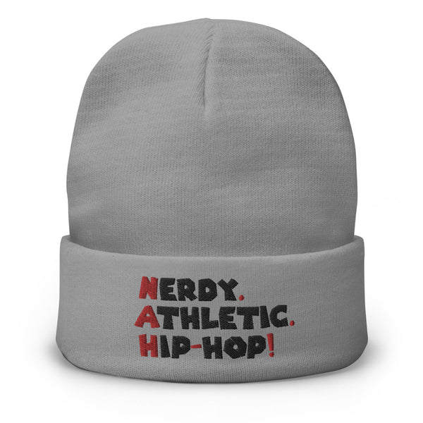 'Nerdy. Athletic. Hip-Hop!' Embroidered Beanie