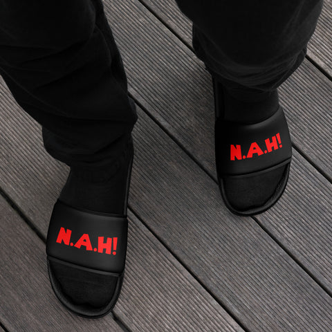 King's 'N.A.H!' Slides (Red/Black)