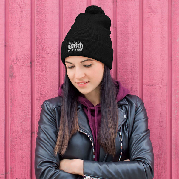 Pom-Pom 'Explicit Nerd' Beanie