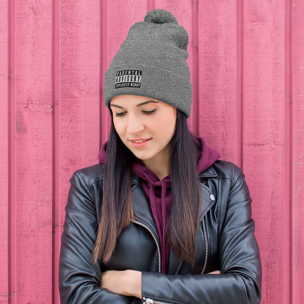 Pom-Pom 'Explicit Nerd' Beanie