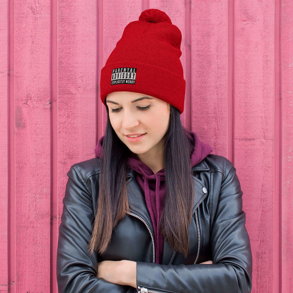 Pom-Pom 'Explicit Nerd' Beanie