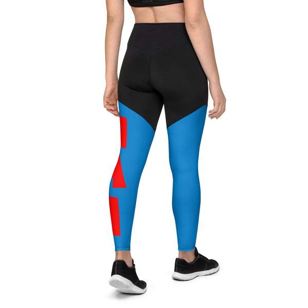 Queen's 'N.A.H!' Sports Leggings (Blue)