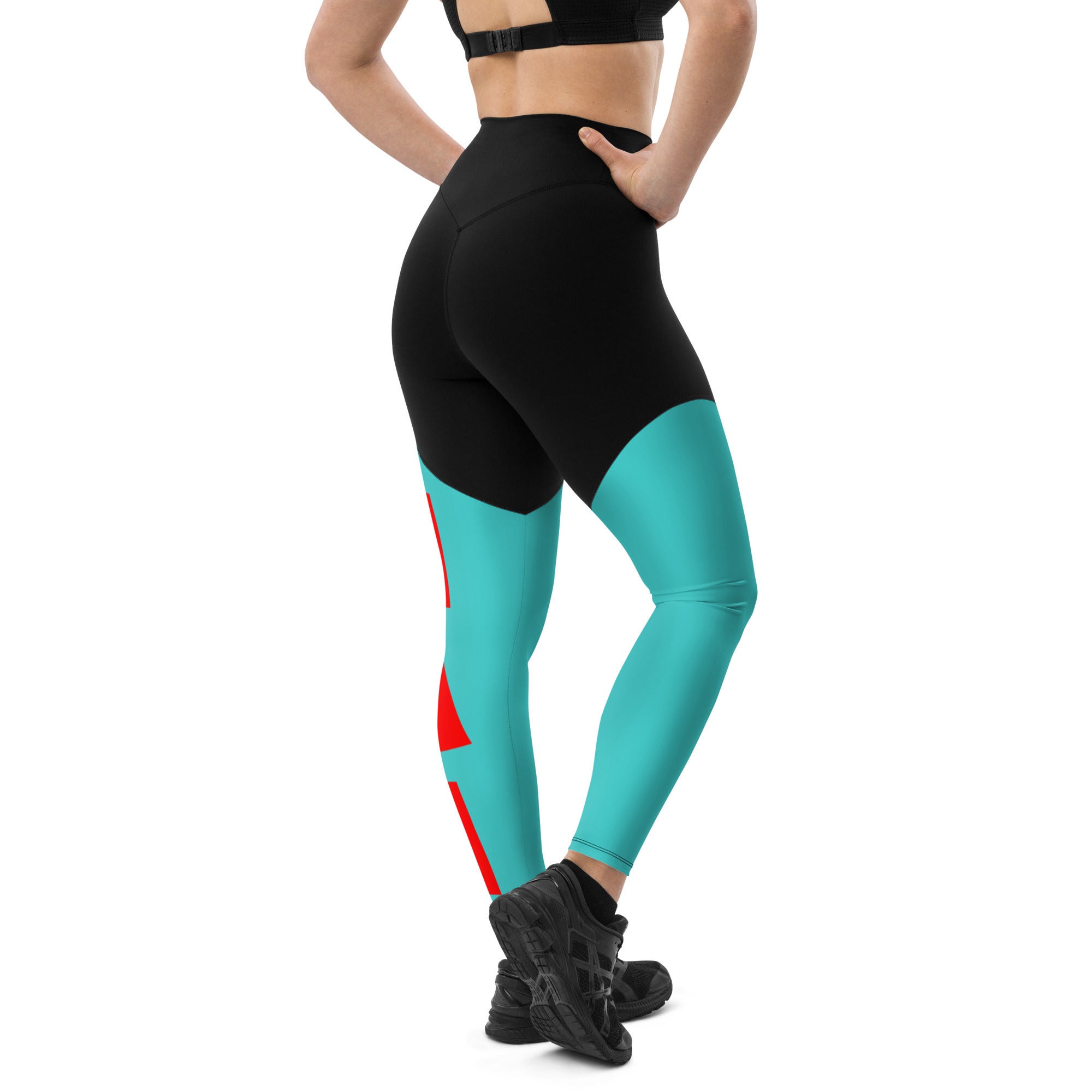 Queen s N.A.H Sports Leggings Dark Turquoise Nerdy. Athletic. Hip Hop XL